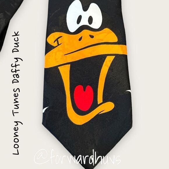 Vintage 1993 Looney Tunes Daffy Duck Tie - Picture 3 of 9